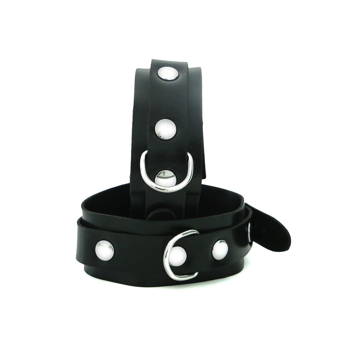 Rubber Ankle Cuffs Black - Comfortable & Durable Design