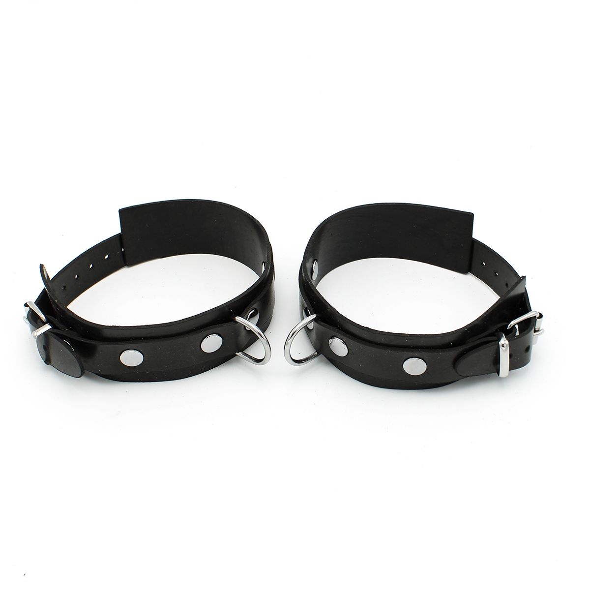 Rubber Ankle Cuffs Black - Comfortable & Durable Design