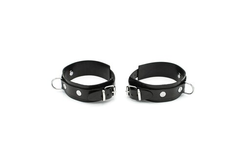 Rubber Ankle Cuffs Black - Comfortable & Durable Design