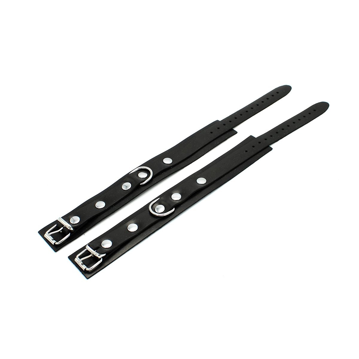 Rubber Ankle Cuffs Black - Comfortable & Durable Design