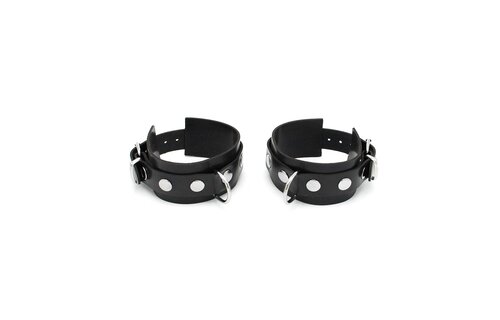 Rubber Handcuffs Black – Comfortable & Durable BDSM Accessory