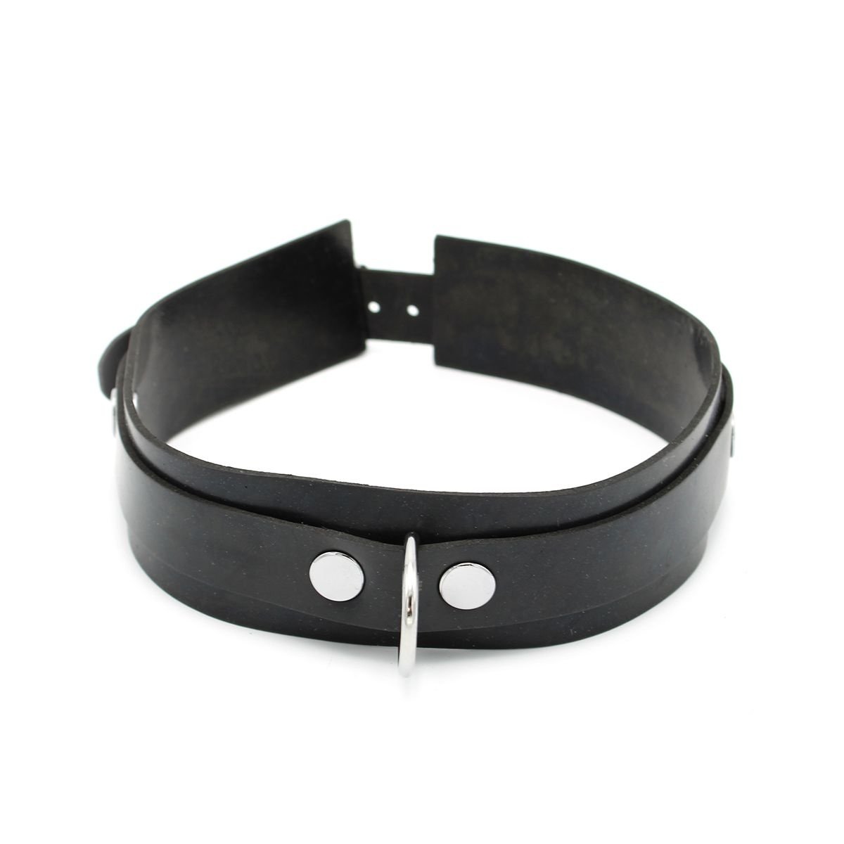 Rubber Collar Black – Strakke, Comfortabele & Duurzame Halsband