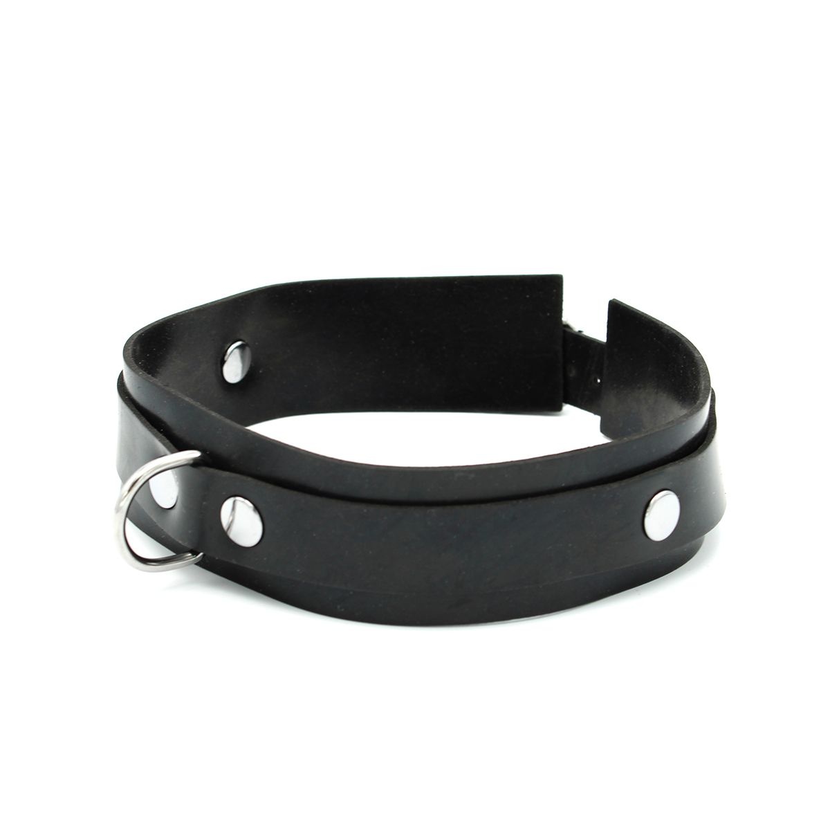 Rubber Collar Black – Schlankes, bequemes und strapazierfähiges Halsband