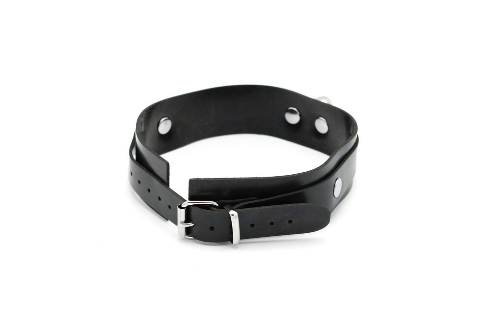 Rubber Collar Black – Schlankes, bequemes und strapazierfähiges Halsband