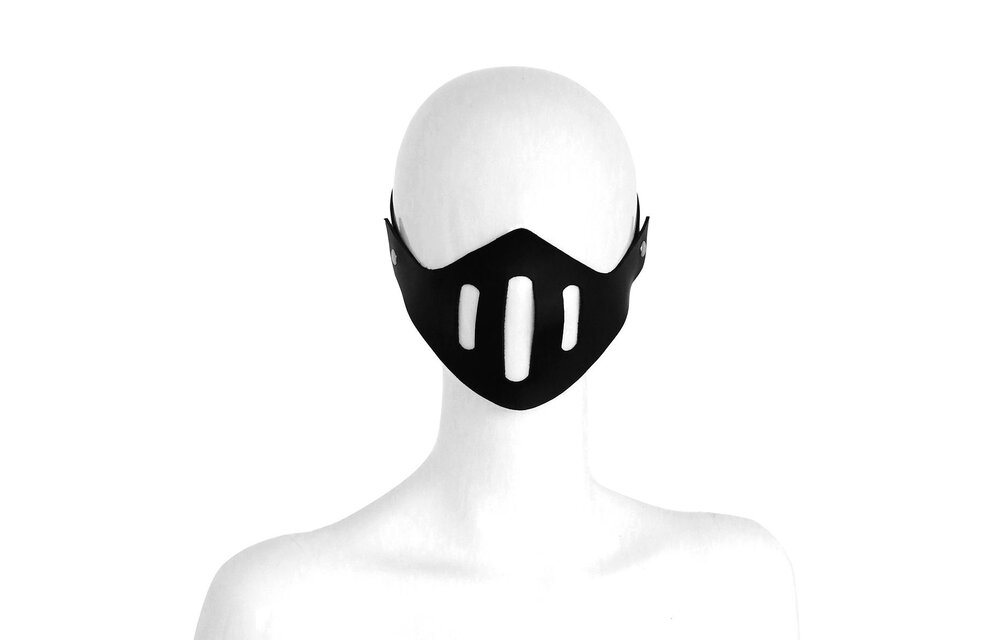 Leather Muzzle Mask | Adjustable Black Leather and Style