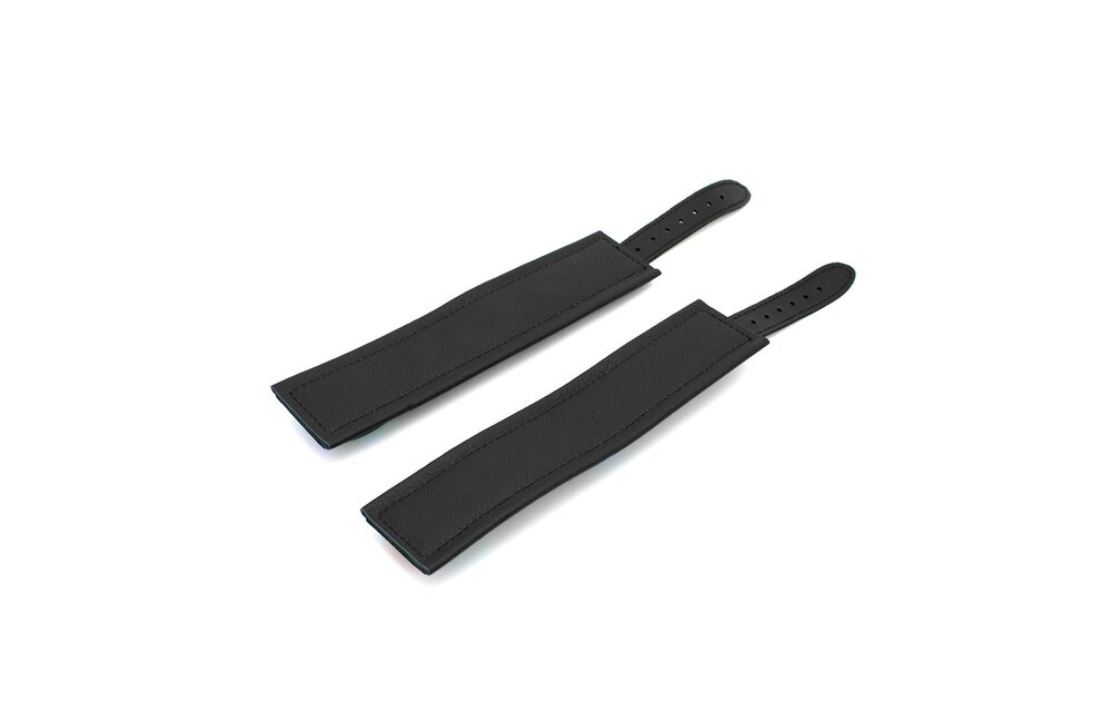 Leather Handcuffs Black Rainbow