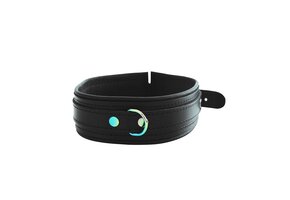 Leather Collar Black Rainbow