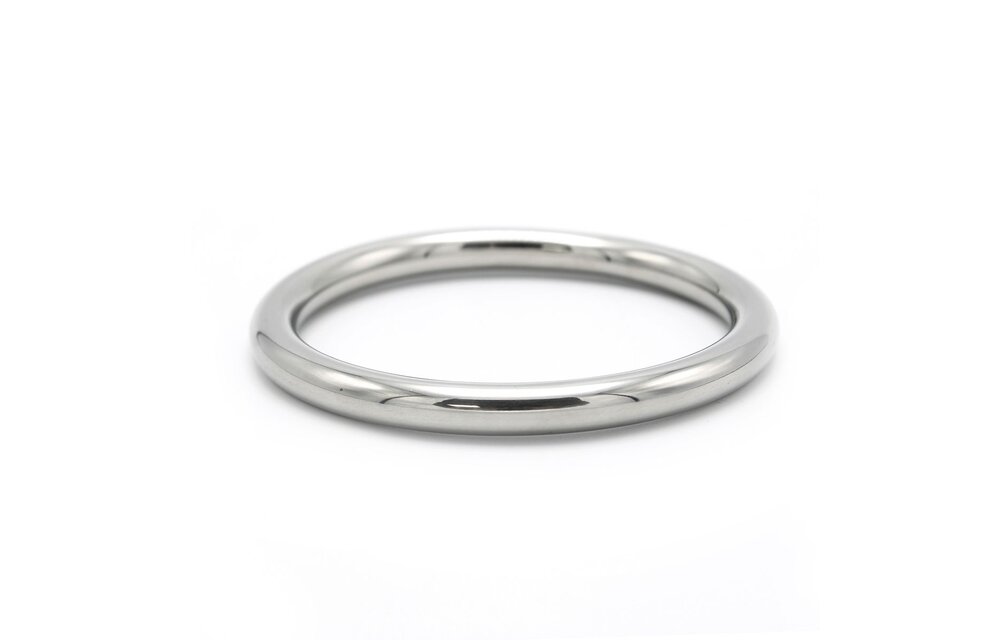 Round Cock Ring Stainless Steel 65 & 70 mm | Secure Fit