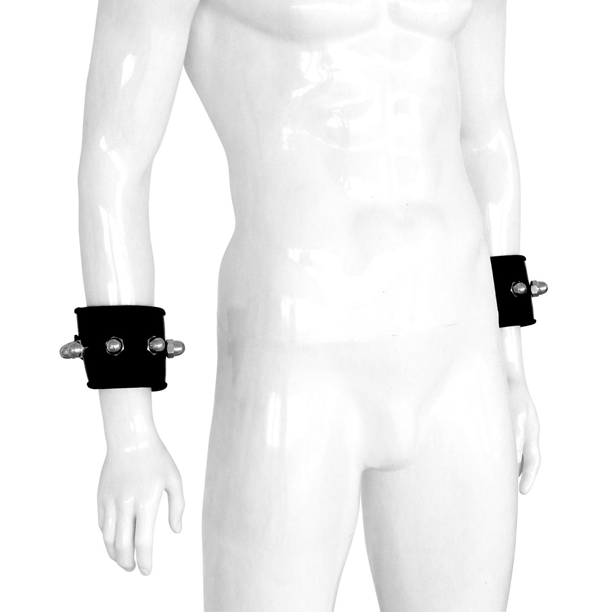 Leather Handcuffs Spikey Nuts – Comfort & Edgy Design