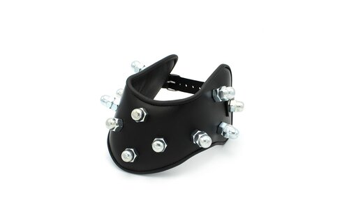 Leather Collar Spikey Nuts | Comfort & Bold Spikes