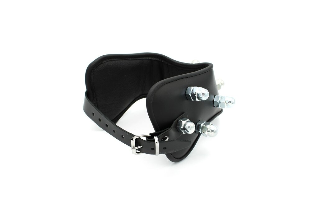 Leather Collar Spikey Nuts | Comfort & Bold Spikes