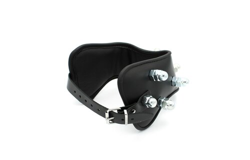Lederen Halsband Spikey Nuts | Comfort & Stoere Spikes