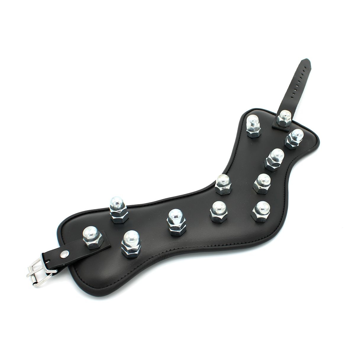 Lederen Halsband Spikey Nuts | Comfort & Stoere Spikes