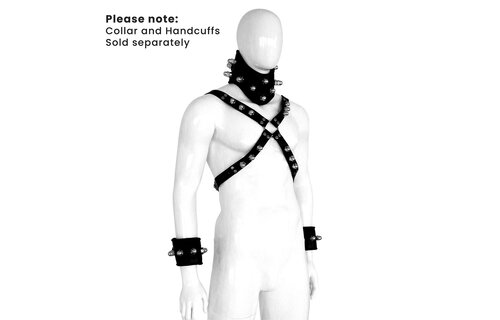 Lederen Harnas Spikey Nuts – Stoer, Verstelbaar & Kinky