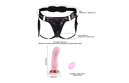 Sevanda Godin Hera Strap-On 17 cm met Afstandsbediening