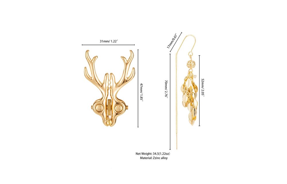 Sevanda Stag Adjustable Nipple Clamps – Elegant & Comfortable