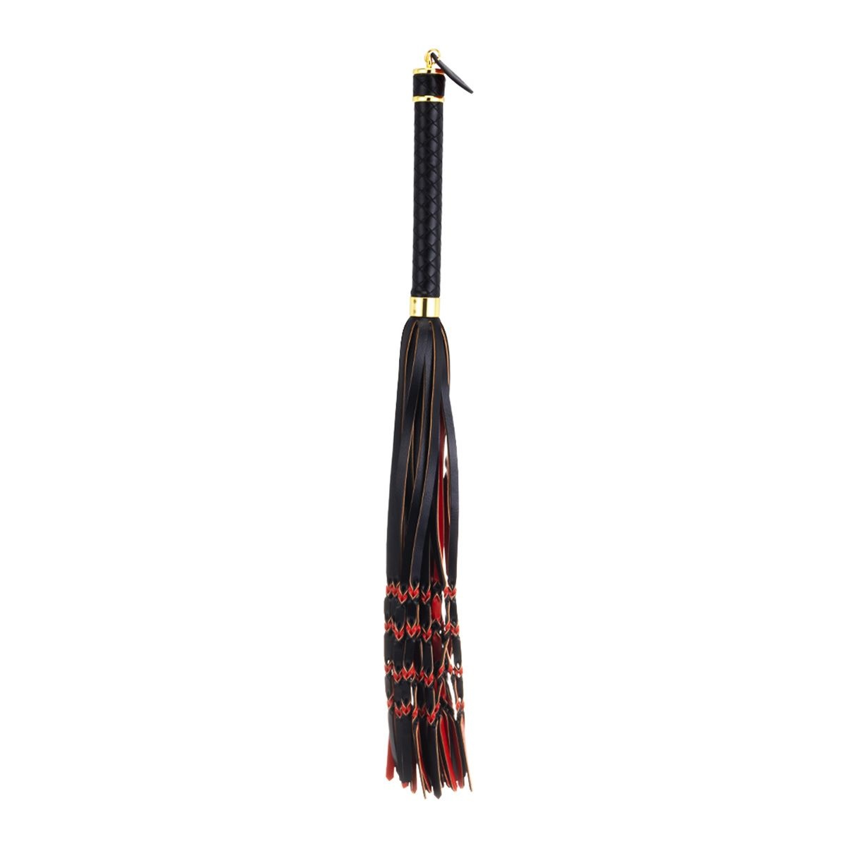 Rot-schwarze geflochtene Tail Flogger