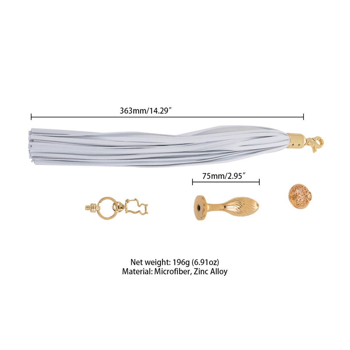 Afneembare Pony-Tail Plug Kit met Peer-vormige Plug