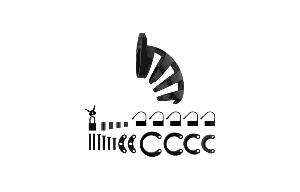 Chastity Cock Cage V2 - 3.5" / 9 cm