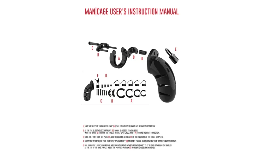 Chastity Cage V2 – Durable Mancage BDSM Control 9 cm