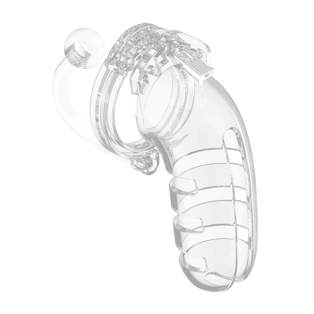 Keuschheitskäfig mit Buttplug V12 – Komfort & Stimulation 14 cm