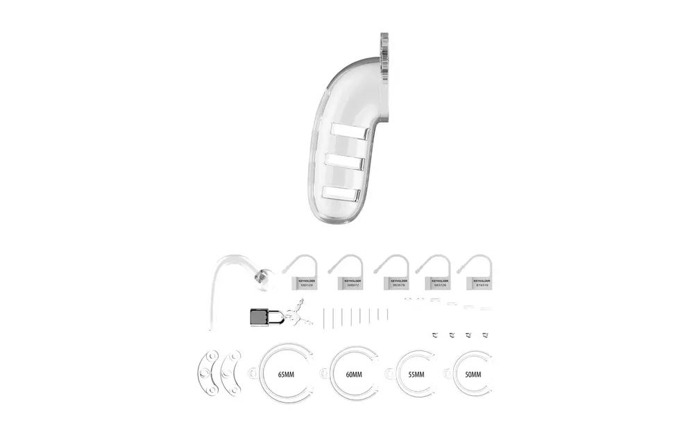 Keuschheitskäfig mit Buttplug V12 – Komfort & Stimulation 14 cm