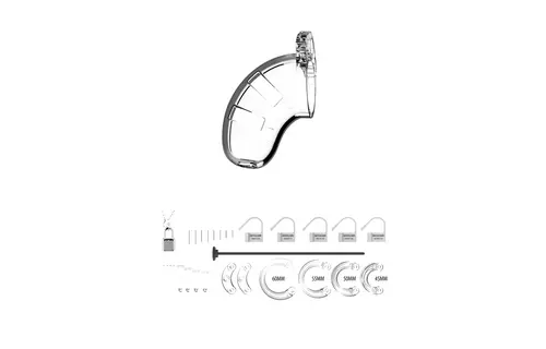 Chastity Cock Cage with Dilator V15 - 3.5" / 9 cm