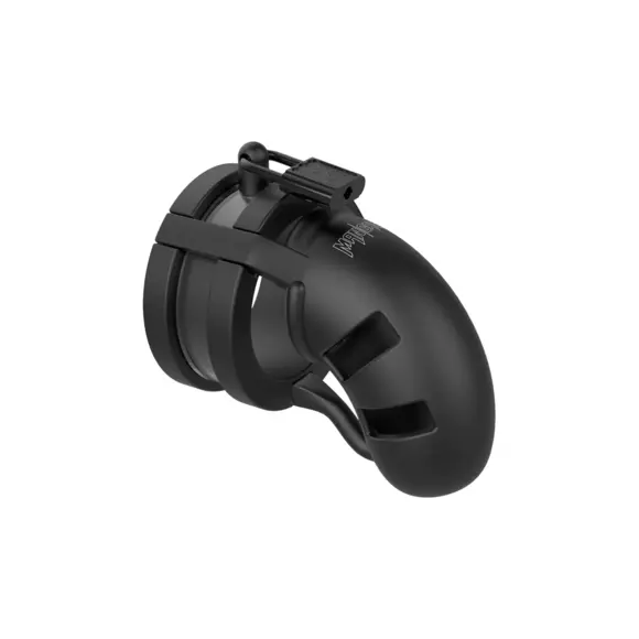 Chastity Cage V18 With Ball Splitter – Ultimate Control Black