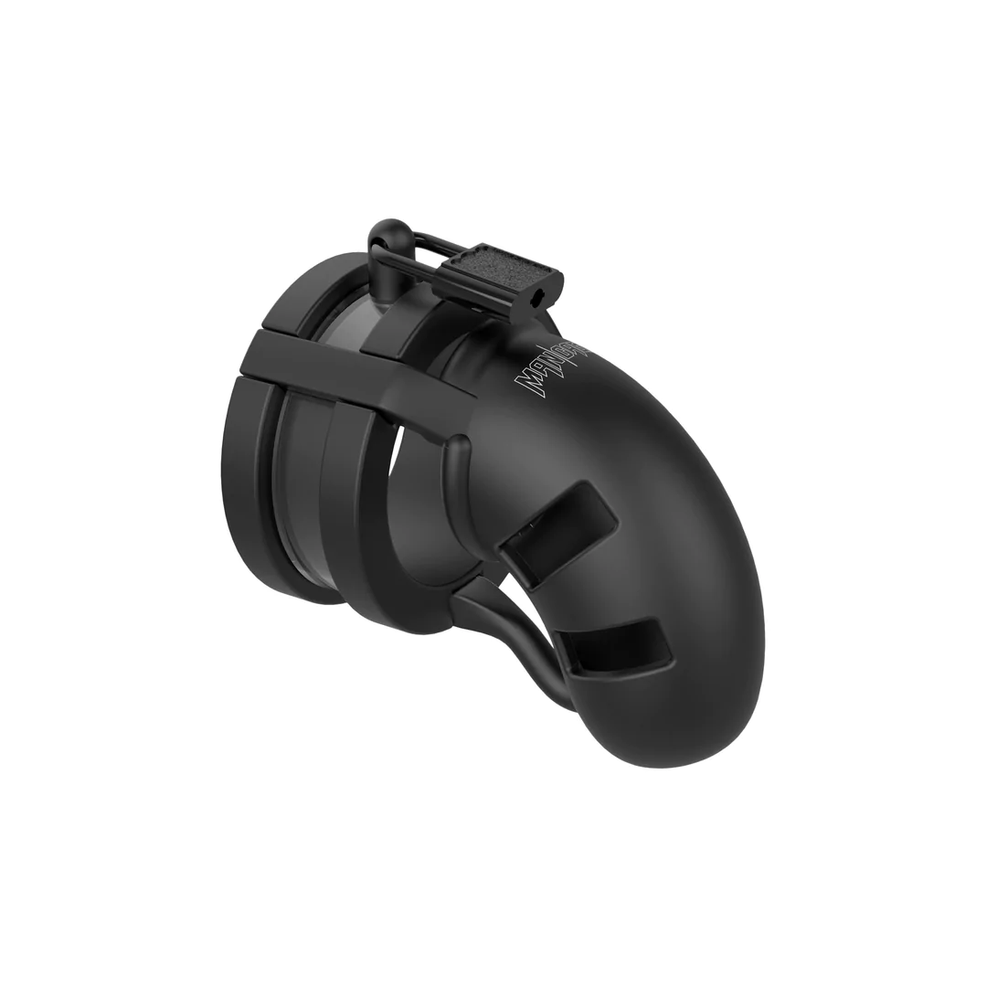 Chastity Cock Cage with Ballsplitter V18 - 3.5" / 9 cm