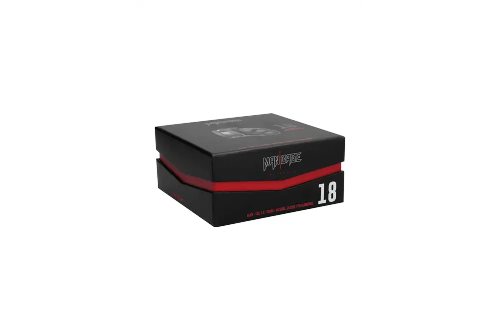 Chastity Cage V18 With Ball Splitter – Ultimate Control Black