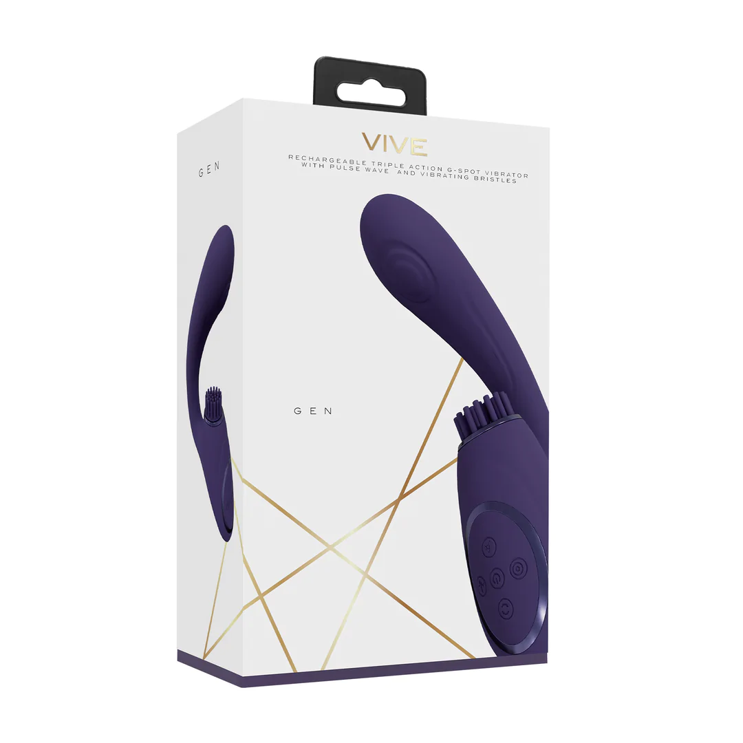 Gen - Triple Motor G-Spot Pulse Vibrator - Purple