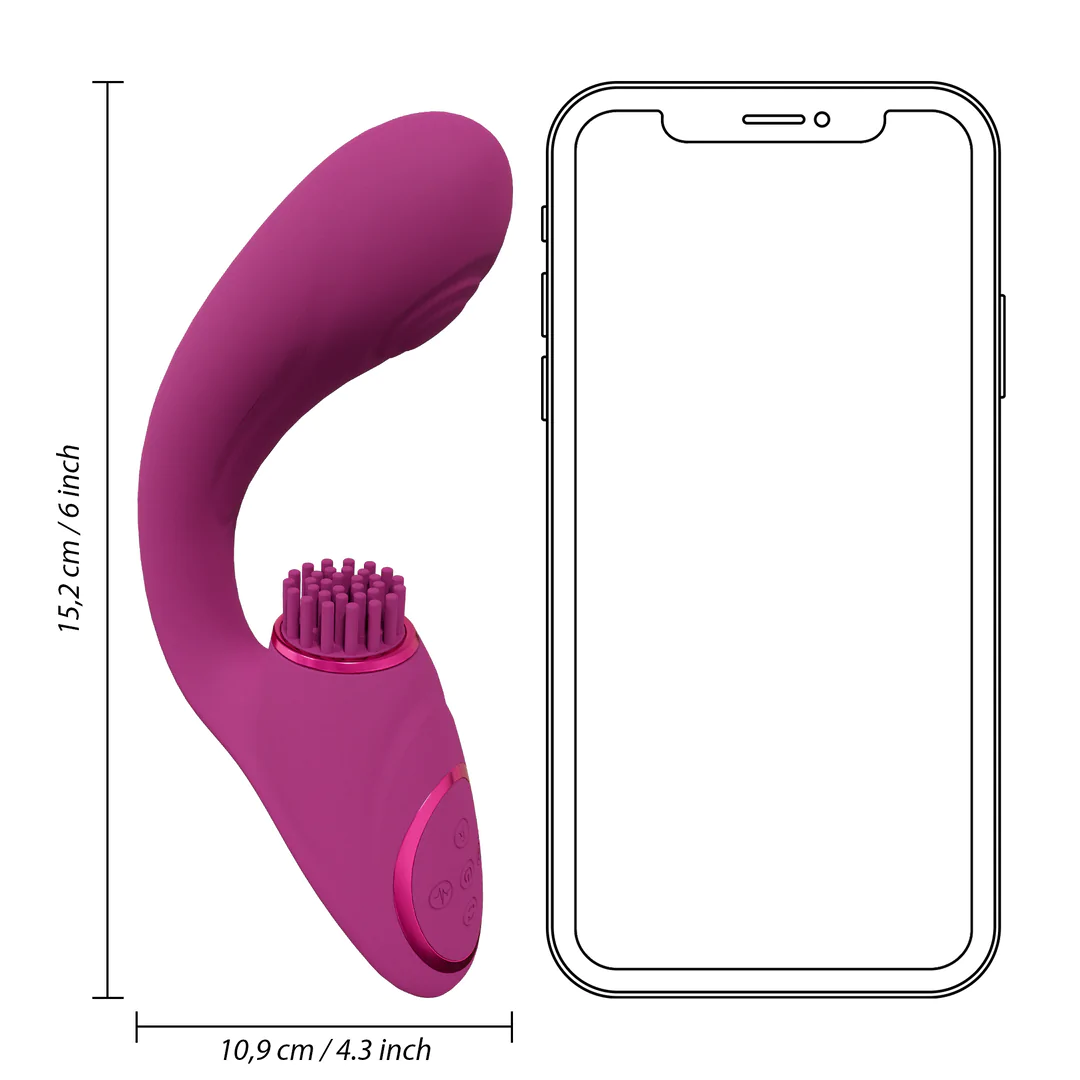 Gen - Drievoudige Motor G-Spot Pulse Vibrator - Roze