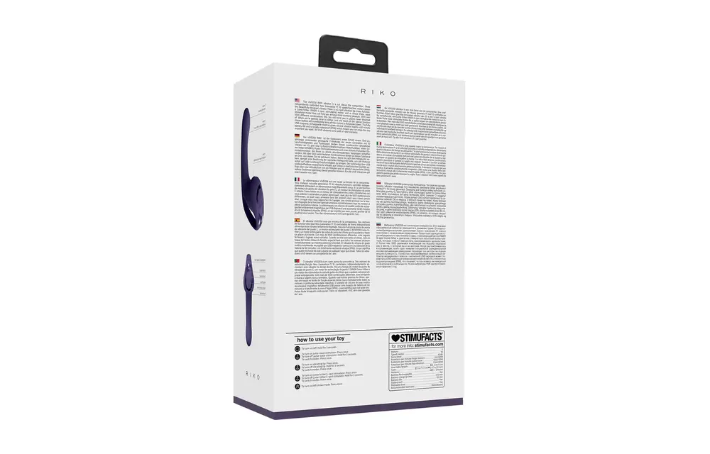 Riko Triple Motor Pulse Thumper – 1000+ Functions Purple