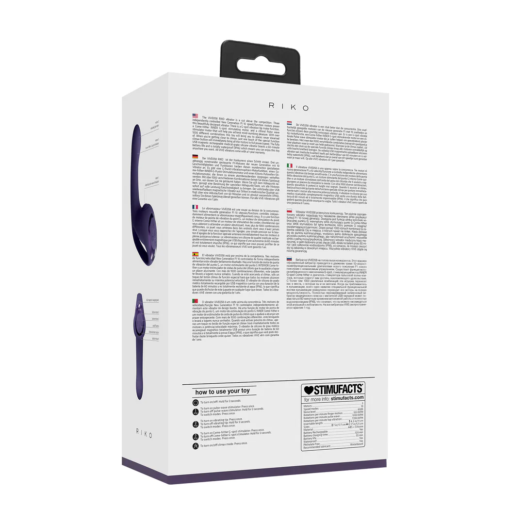 Riko - Triple Motor Pulse Thumper - Purple