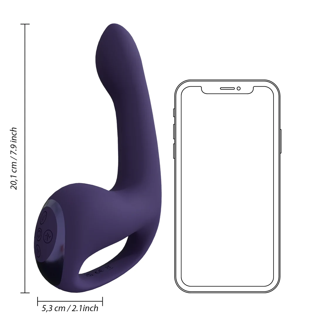 Riko Dreifachmotor-Pulsationsvibrator – über 1000 Funktionen, violett