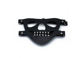 Black Leather Face Mask "The Bane" | Comfort & Durability