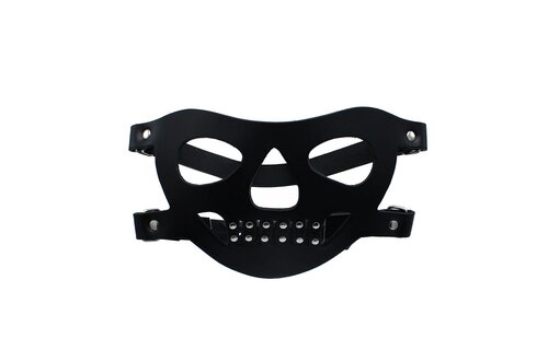Black Leather Face Mask "The Bane" | Comfort & Durability