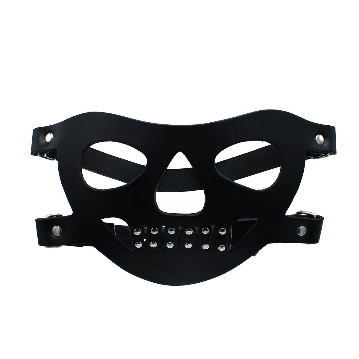 Zwart Leren Gezichtsmasker "The Bane" | Comfort & Duurzaamheid
