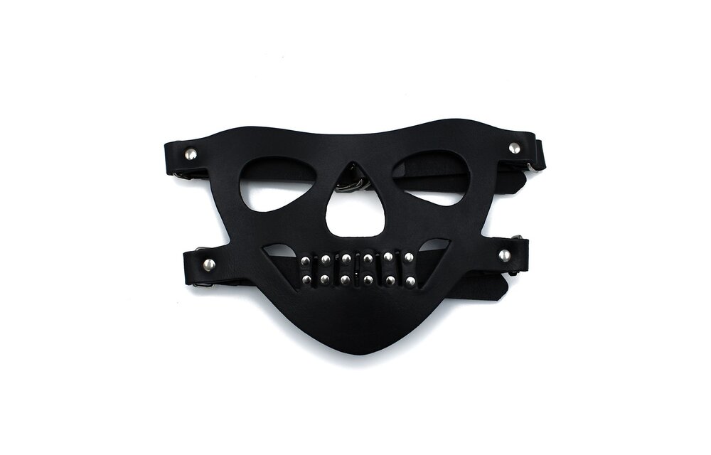 Black Leather Face Mask "The Bane" | Comfort & Durability