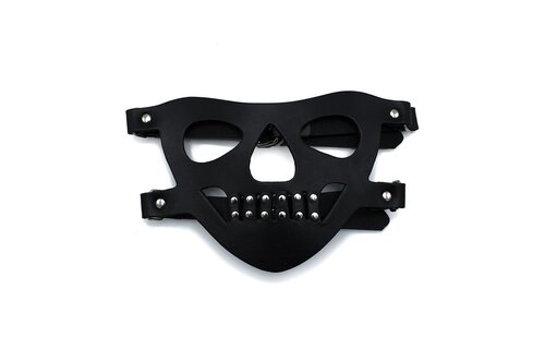 Black Leather Face Muzzle "The Bane"