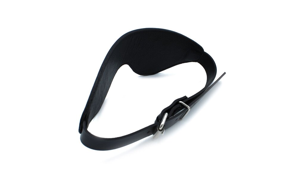 Zwarte Leren Blinddoek | Comfortabel En Stijlvol Sensatiespel