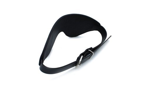 Zwart Leren Blinddoek