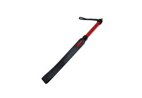 Schwarz-rotes Paddel aus Leder