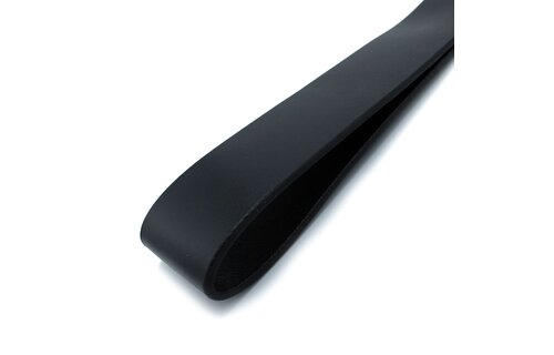 Long Black & Red Leather Paddle Whip – Stylish & Durable