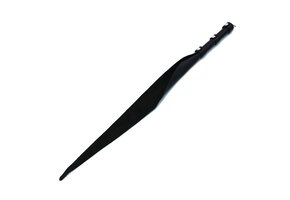 Black Leather Single Flap Whip D-Ring