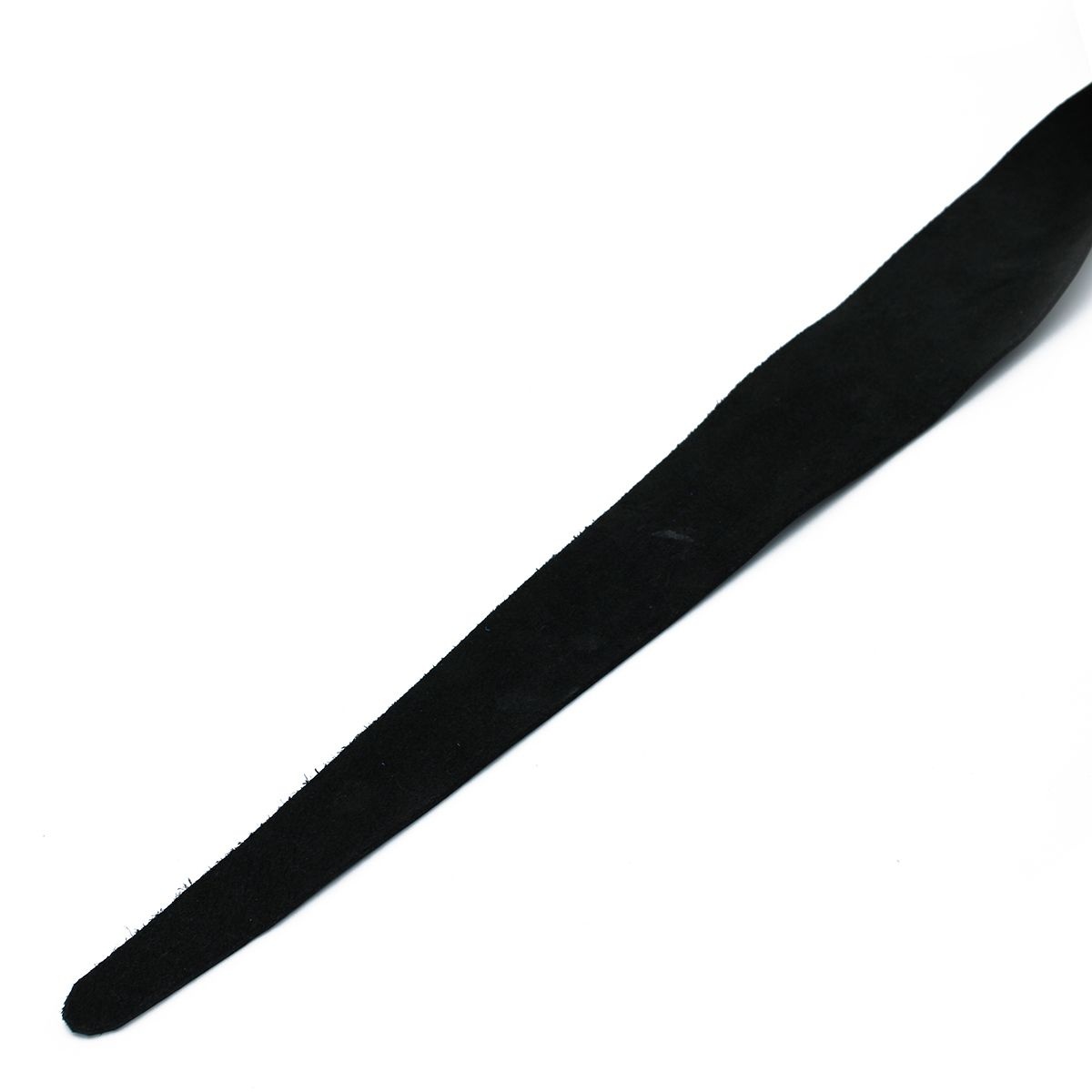 Black Leather Single Flap Whip Gold D-Ring