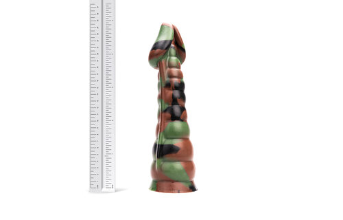 Kiotos Revolt Groene Leger 16 – Dildo 21,5 cm Siliconen