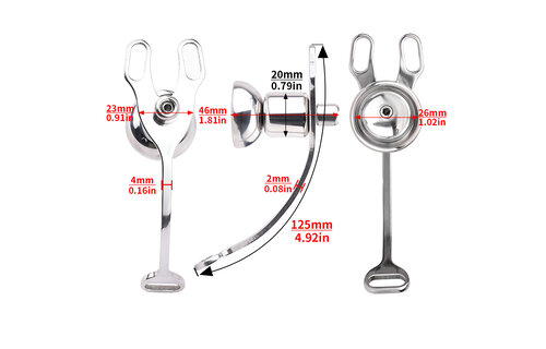 Male to Female Adjustable Chastity Device with Belt