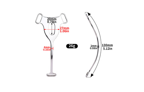 Male to Female Chastity Plate with Belt