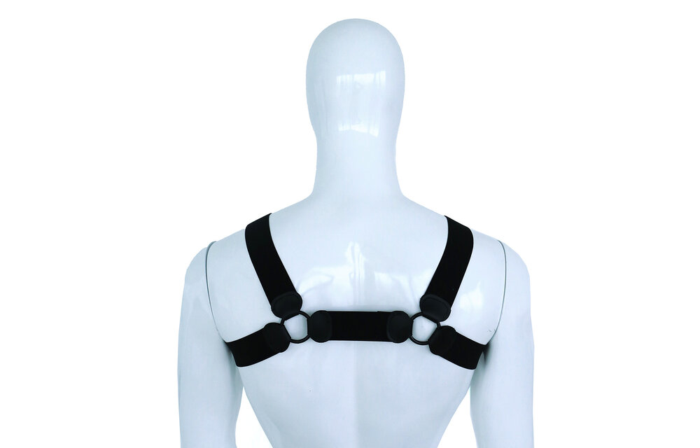 Elastisch Borstharnas Zwart S/M – Comfort & Stijl